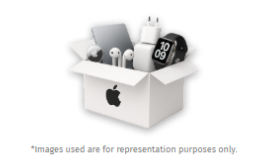Box filled with Apple products